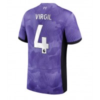 Liverpool Virgil van Dijk #4 Tredjeställ 2023-24 Kortärmad